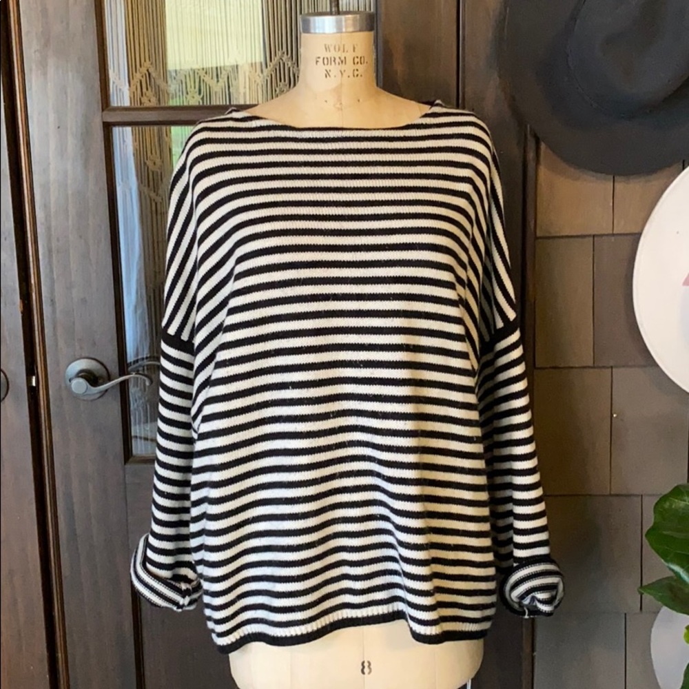 Carly jean stripe oversized sweater